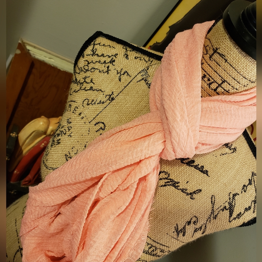 Sheer Infinity Scarf Coral